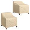 Pure Garden Outdoor Chair Covers, Heavy-Duty 600D Polyester Canvas, UV 50+, Waterproof Backing, 2PK 50-LG1299